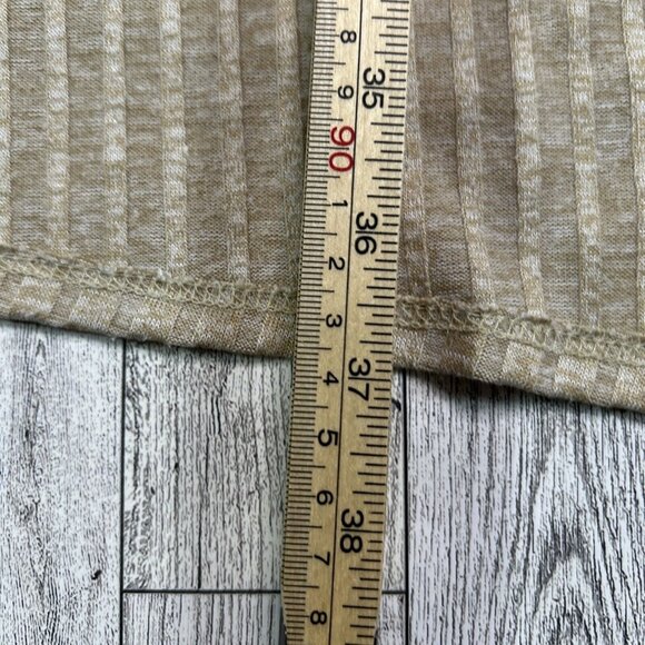 2/$30 Hybrid & Company Cardigan Duster Sweater with Pockets Beige Open Front M - Picture 6 of 7